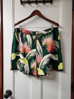 NWOT ASOS Floral Linen Shorts - 14